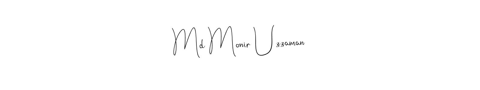 See photos of Md Monir Uzzaman official signature by Spectra . Check more albums & portfolios. Read reviews & check more about Andilay-7BmLP font. Md Monir Uzzaman signature style 4 images and pictures png