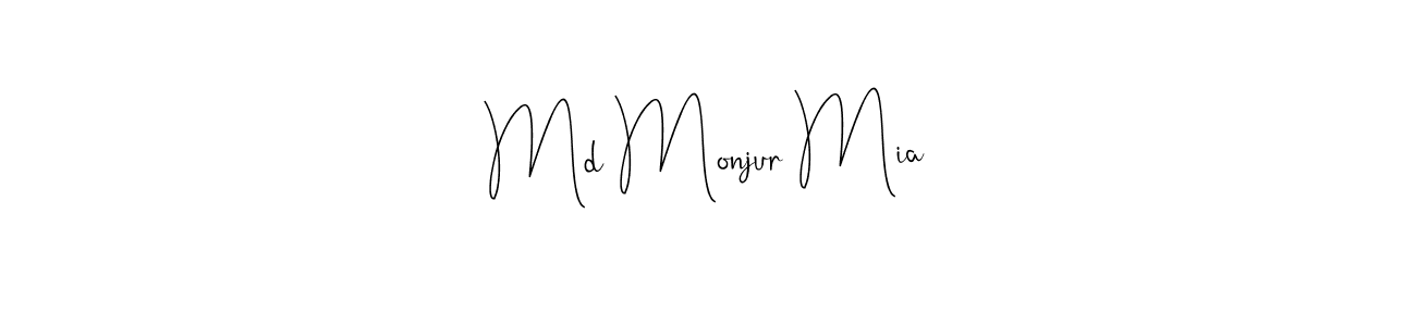 Check out images of Autograph of Md Monjur Mia name. Actor Md Monjur Mia Signature Style. Andilay-7BmLP is a professional sign style online. Md Monjur Mia signature style 4 images and pictures png
