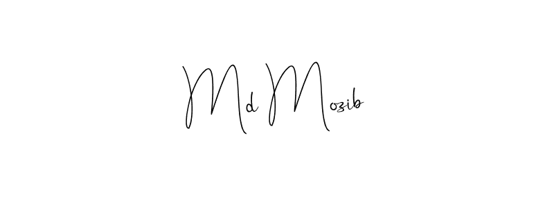 How to make Md Mozib name signature. Use Andilay-7BmLP style for creating short signs online. This is the latest handwritten sign. Md Mozib signature style 4 images and pictures png