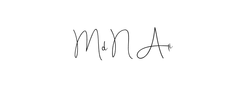 Make a beautiful signature design for name Md N Ali. Use this online signature maker to create a handwritten signature for free. Md N Ali signature style 4 images and pictures png