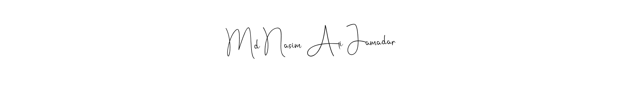 Also You can easily find your signature by using the search form. We will create Md Nasim Ali Jamadar name handwritten signature images for you free of cost using Andilay-7BmLP sign style. Md Nasim Ali Jamadar signature style 4 images and pictures png