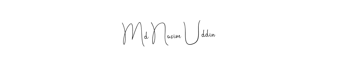 Design your own signature with our free online signature maker. With this signature software, you can create a handwritten (Andilay-7BmLP) signature for name Md Nasim Uddin. Md Nasim Uddin signature style 4 images and pictures png