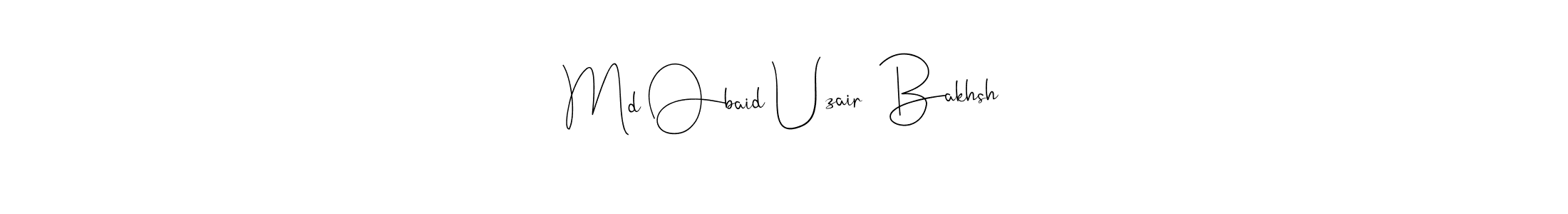 Similarly Andilay-7BmLP is the best handwritten signature design. Signature creator online .You can use it as an online autograph creator for name Md Obaid Uzair  Bakhsh. Md Obaid Uzair  Bakhsh signature style 4 images and pictures png