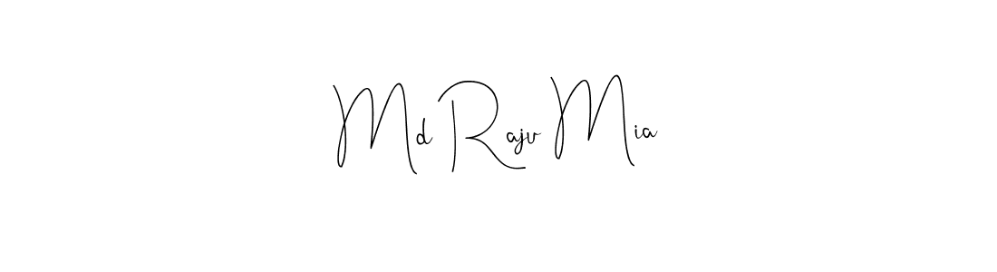 Md Raju Mia stylish signature style. Best Handwritten Sign (Andilay-7BmLP) for my name. Handwritten Signature Collection Ideas for my name Md Raju Mia. Md Raju Mia signature style 4 images and pictures png