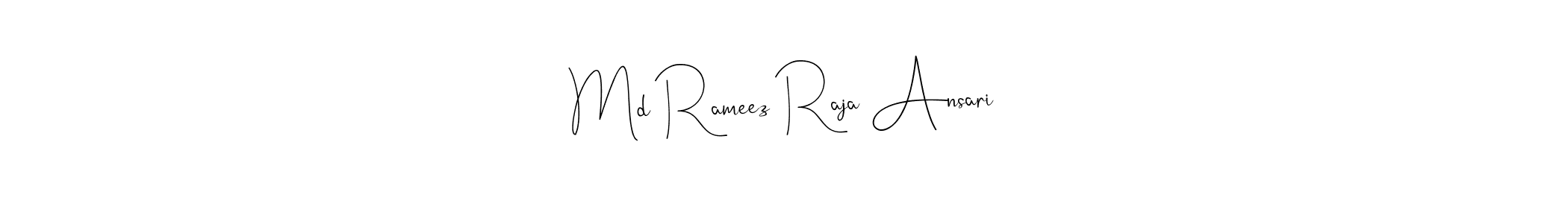 Md Rameez Raja Ansari stylish signature style. Best Handwritten Sign (Andilay-7BmLP) for my name. Handwritten Signature Collection Ideas for my name Md Rameez Raja Ansari. Md Rameez Raja Ansari signature style 4 images and pictures png