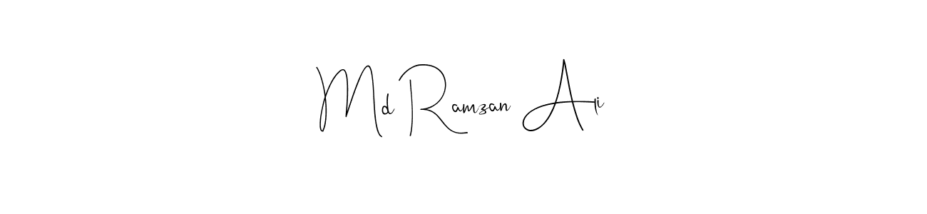 Andilay-7BmLP is a professional signature style that is perfect for those who want to add a touch of class to their signature. It is also a great choice for those who want to make their signature more unique. Get Md Ramzan Ali name to fancy signature for free. Md Ramzan Ali signature style 4 images and pictures png