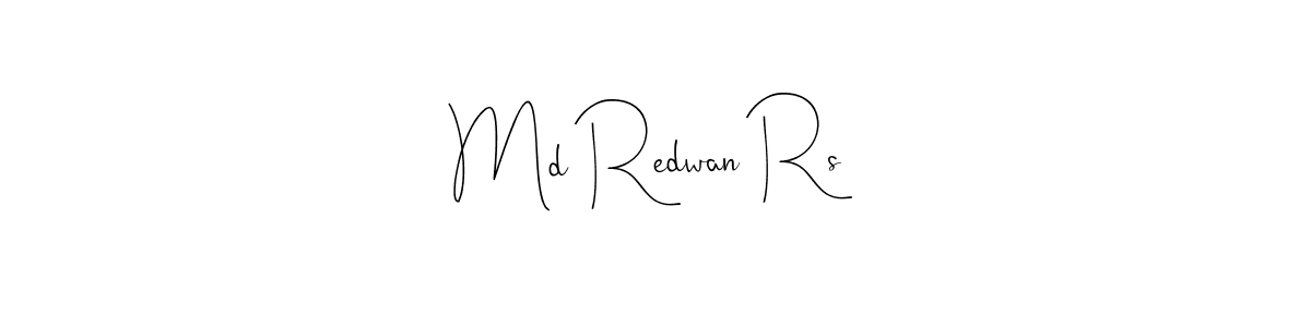 This is the best signature style for the Md Redwan Rs name. Also you like these signature font (Andilay-7BmLP). Mix name signature. Md Redwan Rs signature style 4 images and pictures png