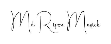 Turn your name Md Ripon Mallick into a signature brand with Andilay-7BmLP styling. Download in standard PNG or transparent format anytime. Md Ripon Mallick signature style 4 images and pictures png