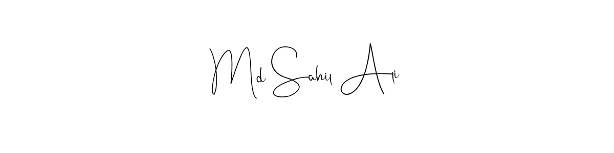 Md Sahil Ali stylish signature style. Best Handwritten Sign (Andilay-7BmLP) for my name. Handwritten Signature Collection Ideas for my name Md Sahil Ali. Md Sahil Ali signature style 4 images and pictures png