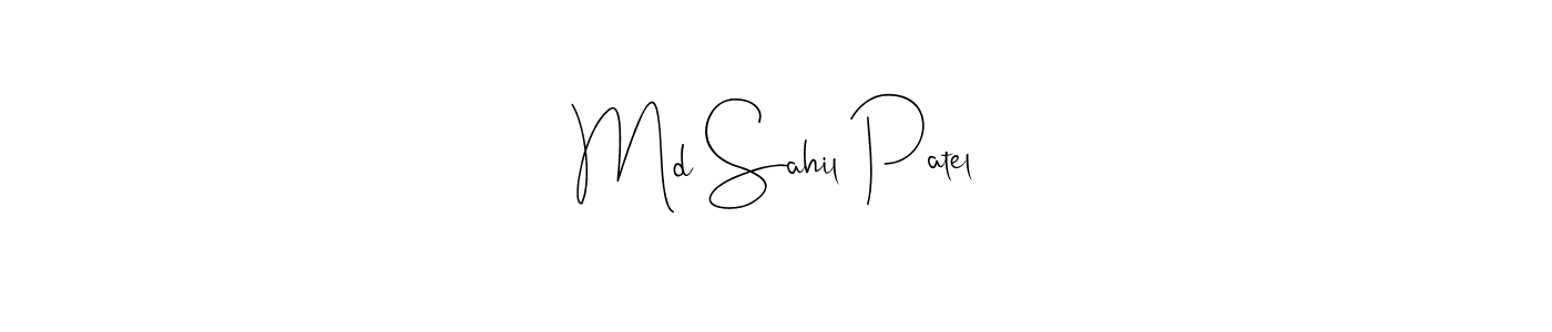 You should practise on your own different ways (Andilay-7BmLP) to write your name (Md Sahil Patel) in signature. don't let someone else do it for you. Md Sahil Patel signature style 4 images and pictures png