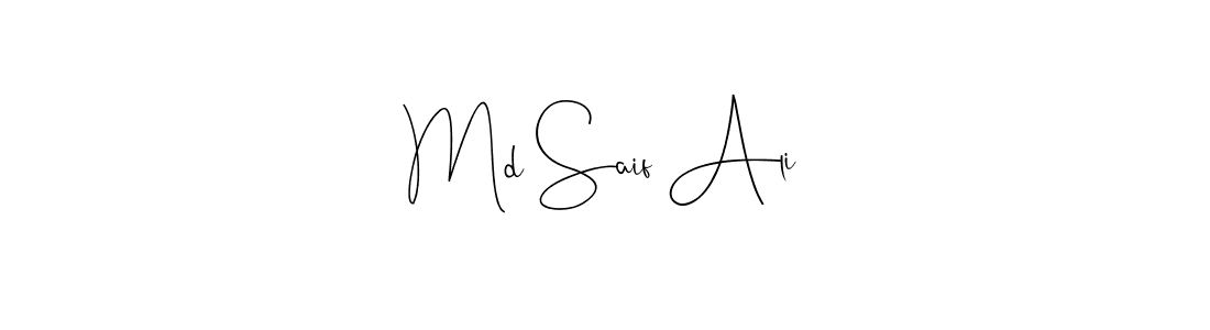 Also we have Md Saif Ali name is the best signature style. Create professional handwritten signature collection using Andilay-7BmLP autograph style. Md Saif Ali signature style 4 images and pictures png