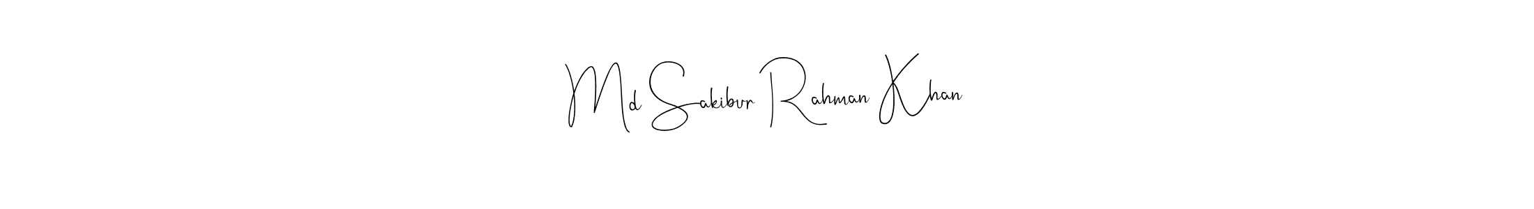 Also we have Md Sakibur Rahman Khan name is the best signature style. Create professional handwritten signature collection using Andilay-7BmLP autograph style. Md Sakibur Rahman Khan signature style 4 images and pictures png