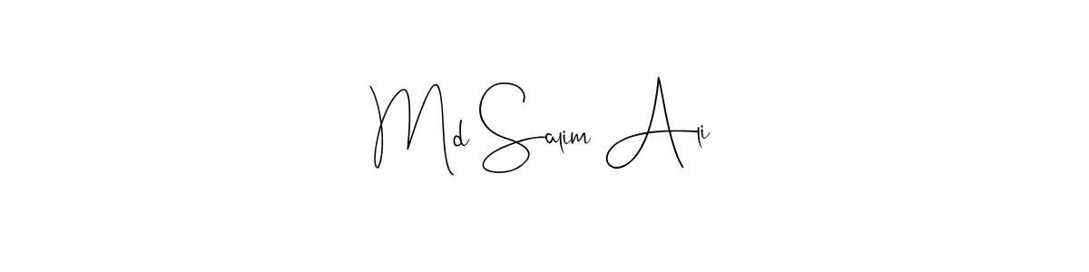 Design your own signature with our free online signature maker. With this signature software, you can create a handwritten (Andilay-7BmLP) signature for name Md Salim Ali. Md Salim Ali signature style 4 images and pictures png