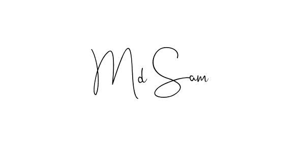 The best way (Andilay-7BmLP) to make a short signature is to pick only two or three words in your name. The name Md Sam include a total of six letters. For converting this name. Md Sam signature style 4 images and pictures png