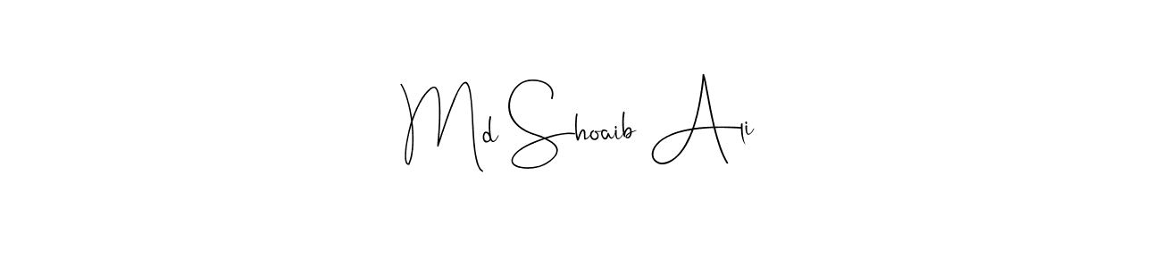 Also we have Md Shoaib Ali name is the best signature style. Create professional handwritten signature collection using Andilay-7BmLP autograph style. Md Shoaib Ali signature style 4 images and pictures png