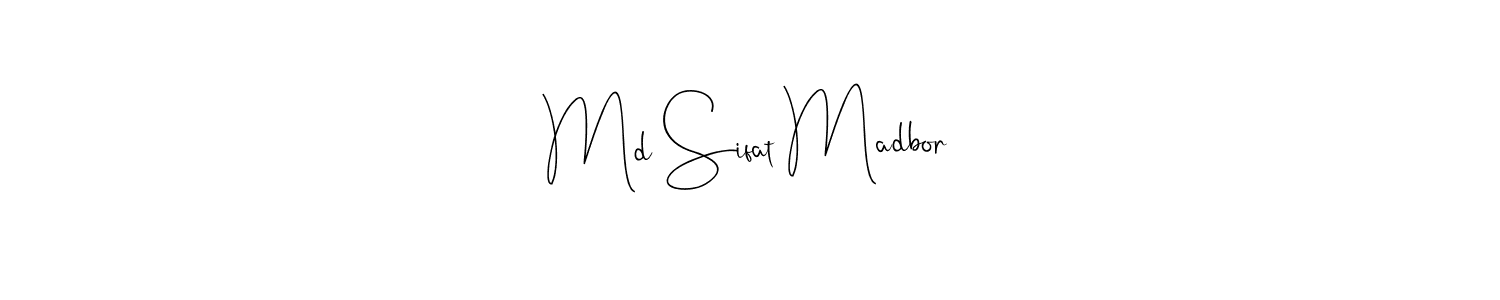 if you are searching for the best signature style for your name Md Sifat Madbor. so please give up your signature search. here we have designed multiple signature styles  using Andilay-7BmLP. Md Sifat Madbor signature style 4 images and pictures png