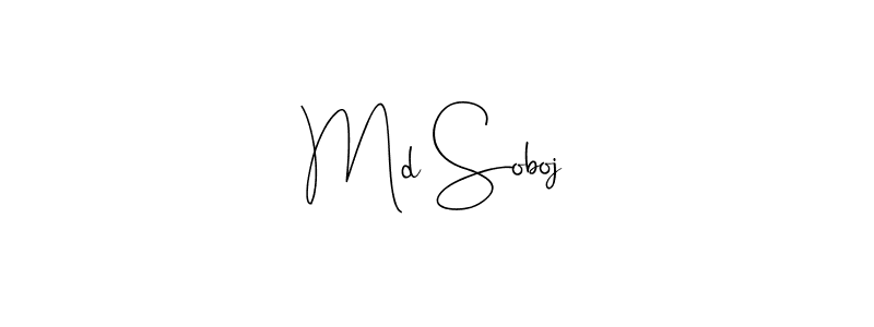 Use a signature maker to create a handwritten signature online. With this signature software, you can design (Andilay-7BmLP) your own signature for name Md Soboj. Md Soboj signature style 4 images and pictures png