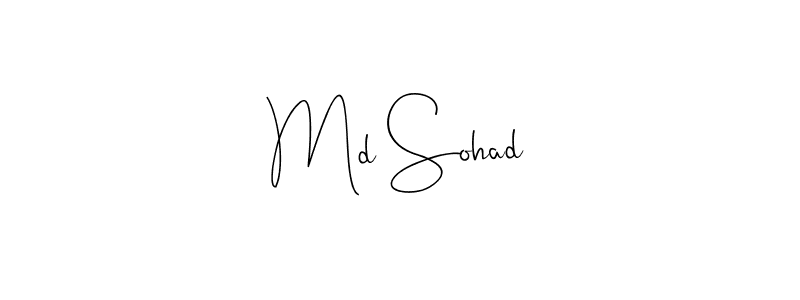 Design your own signature with our free online signature maker. With this signature software, you can create a handwritten (Andilay-7BmLP) signature for name Md Sohad. Md Sohad signature style 4 images and pictures png