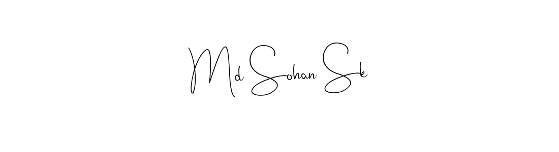 Also You can easily find your signature by using the search form. We will create Md Sohan Sk name handwritten signature images for you free of cost using Andilay-7BmLP sign style. Md Sohan Sk signature style 4 images and pictures png