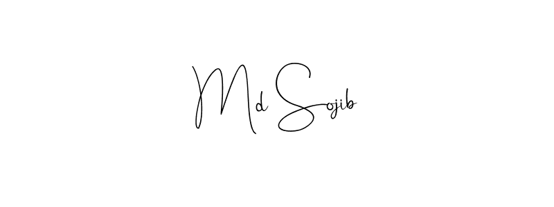 Create a beautiful signature design for name Md Sojib. With this signature (Andilay-7BmLP) fonts, you can make a handwritten signature for free. Md Sojib signature style 4 images and pictures png