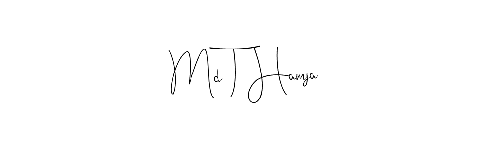 How to Draw Md T Hamja signature style? Andilay-7BmLP is a latest design signature styles for name Md T Hamja. Md T Hamja signature style 4 images and pictures png