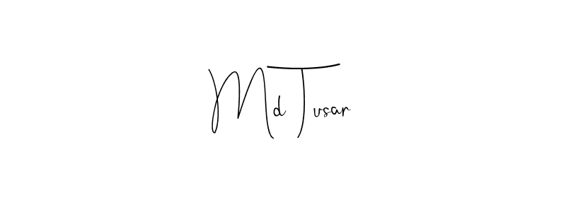 Also we have Md Tusar name is the best signature style. Create professional handwritten signature collection using Andilay-7BmLP autograph style. Md Tusar signature style 4 images and pictures png