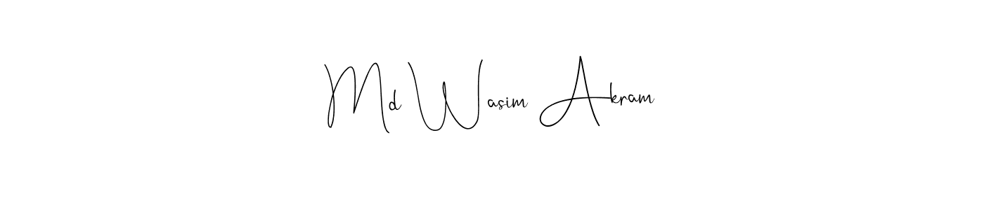 It looks lik you need a new signature style for name Md Wasim Akram. Design unique handwritten (Andilay-7BmLP) signature with our free signature maker in just a few clicks. Md Wasim Akram signature style 4 images and pictures png
