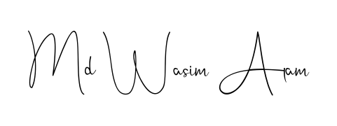 Enhance your business communications with Md Wasim Alam signature in Andilay-7BmLP lettering. Clean, modern, and universally compatible. Md Wasim Alam signature style 4 images and pictures png