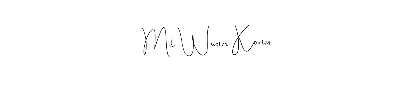 How to Draw Md Wasim Karim signature style? Andilay-7BmLP is a latest design signature styles for name Md Wasim Karim. Md Wasim Karim signature style 4 images and pictures png