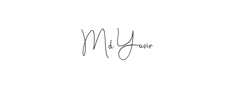 if you are searching for the best signature style for your name Md Yasir. so please give up your signature search. here we have designed multiple signature styles  using Andilay-7BmLP. Md Yasir signature style 4 images and pictures png