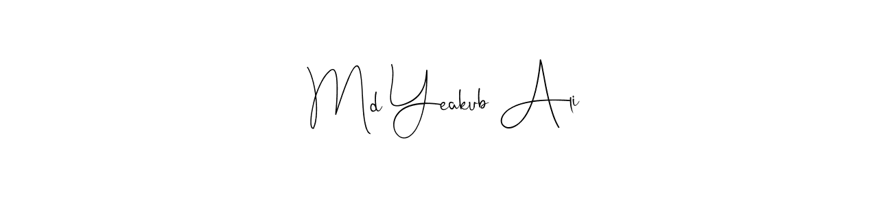 if you are searching for the best signature style for your name Md Yeakub Ali. so please give up your signature search. here we have designed multiple signature styles  using Andilay-7BmLP. Md Yeakub Ali signature style 4 images and pictures png
