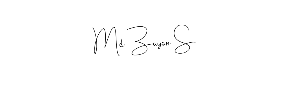 The best way (Andilay-7BmLP) to make a short signature is to pick only two or three words in your name. The name Md Zayan S include a total of six letters. For converting this name. Md Zayan S signature style 4 images and pictures png