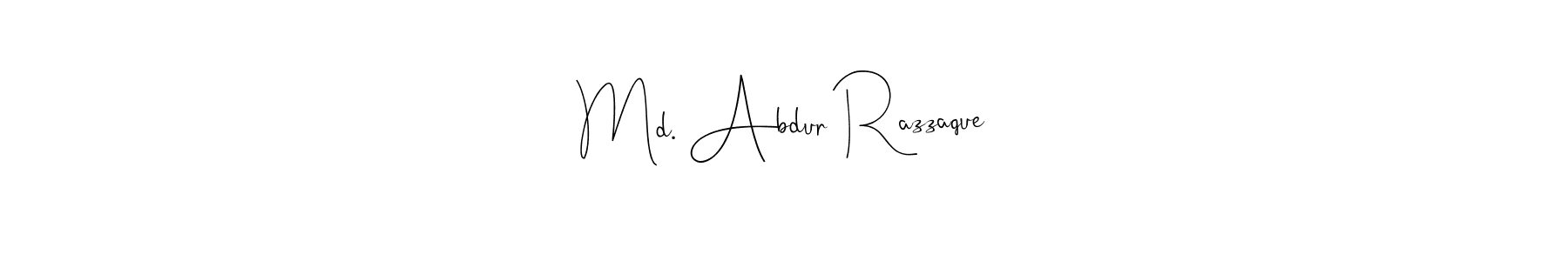 Md. Abdur Razzaque stylish signature style. Best Handwritten Sign (Andilay-7BmLP) for my name. Handwritten Signature Collection Ideas for my name Md. Abdur Razzaque. Md. Abdur Razzaque signature style 4 images and pictures png