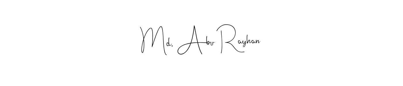 Make a beautiful signature design for name Md. Abu Rayhan. Use this online signature maker to create a handwritten signature for free. Md. Abu Rayhan signature style 4 images and pictures png