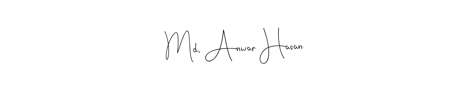 Md. Anwar Hasan stylish signature style. Best Handwritten Sign (Andilay-7BmLP) for my name. Handwritten Signature Collection Ideas for my name Md. Anwar Hasan. Md. Anwar Hasan signature style 4 images and pictures png