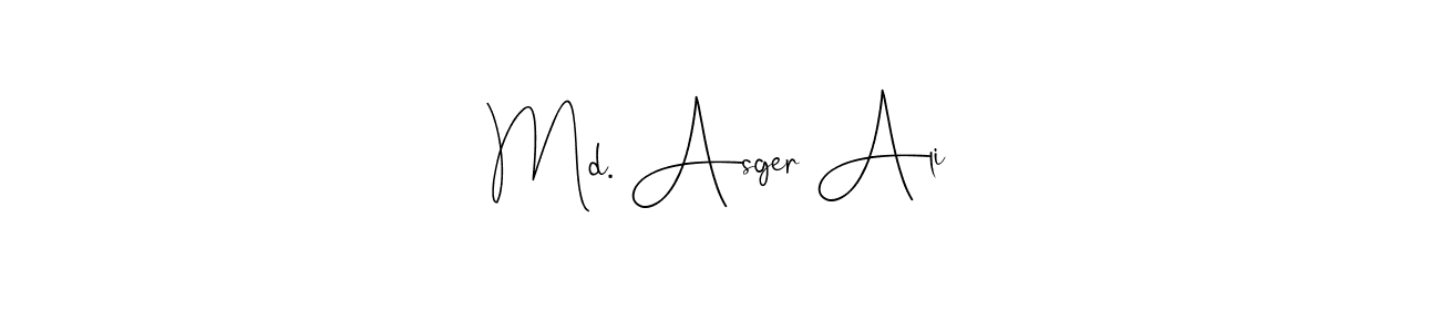 Once you've used our free online signature maker to create your best signature Andilay-7BmLP style, it's time to enjoy all of the benefits that Md. Asger Ali name signing documents. Md. Asger Ali signature style 4 images and pictures png