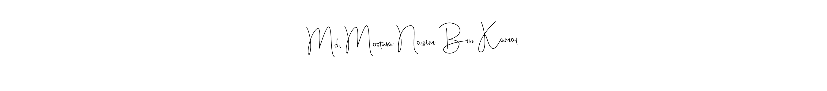 You can use this online signature creator to create a handwritten signature for the name Md. Mostafa Nazim Bin Kamal. This is the best online autograph maker. Md. Mostafa Nazim Bin Kamal signature style 4 images and pictures png