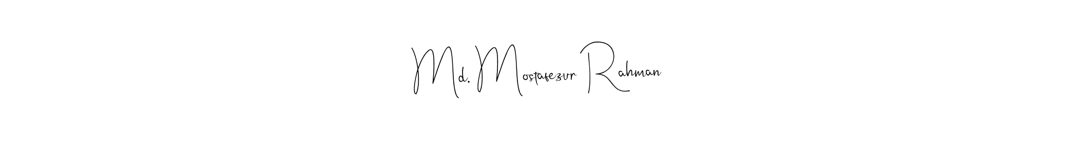 Make a beautiful signature design for name Md. Mostafezur Rahman. With this signature (Andilay-7BmLP) style, you can create a handwritten signature for free. Md. Mostafezur Rahman signature style 4 images and pictures png