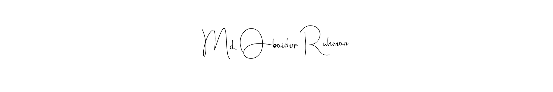 The best way (Andilay-7BmLP) to make a short signature is to pick only two or three words in your name. The name Md. Obaidur Rahman include a total of six letters. For converting this name. Md. Obaidur Rahman signature style 4 images and pictures png