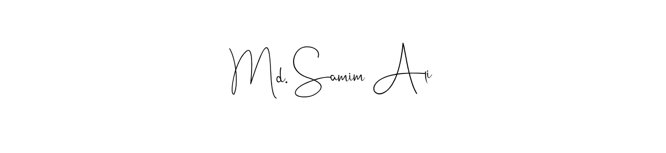 This is the best signature style for the Md. Samim Ali name. Also you like these signature font (Andilay-7BmLP). Mix name signature. Md. Samim Ali signature style 4 images and pictures png