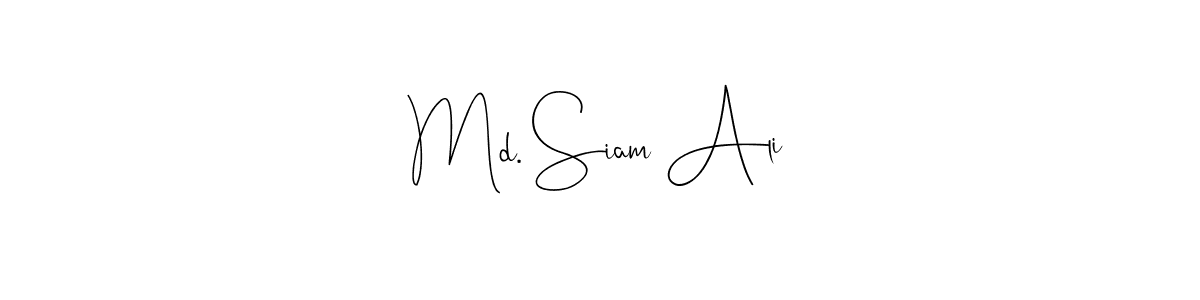 You can use this online signature creator to create a handwritten signature for the name Md. Siam Ali. This is the best online autograph maker. Md. Siam Ali signature style 4 images and pictures png