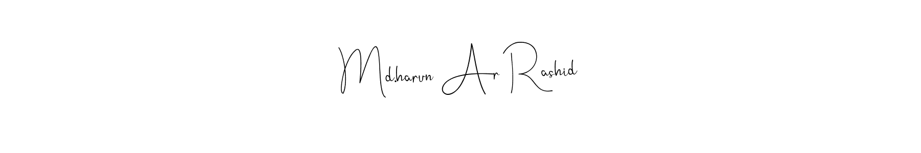 Use a signature maker to create a handwritten signature online. With this signature software, you can design (Andilay-7BmLP) your own signature for name Md.harun Ar Rashid. Md.harun Ar Rashid signature style 4 images and pictures png
