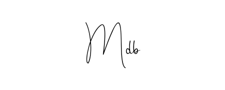 A classic penmanship look for Mdb. The Andilay-7BmLP font brings timeless elegance and confidence to every signed document. Mdb signature style 4 images and pictures png