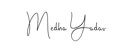 The Andilay-7BmLP lettering style adds unique flourish to name Medha Yadav. Stand out with a custom digital autograph made in seconds. Medha Yadav signature style 4 images and pictures png