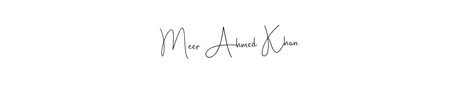 Make a beautiful signature design for name Meer Ahmed Khan. Use this online signature maker to create a handwritten signature for free. Meer Ahmed Khan signature style 4 images and pictures png