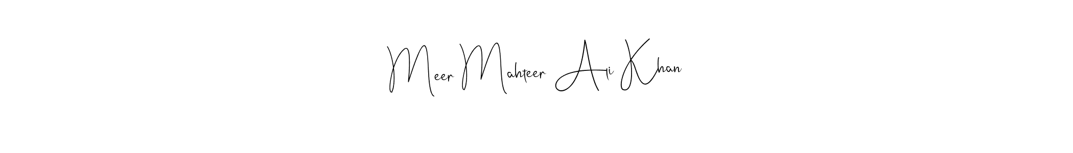 It looks lik you need a new signature style for name Meer Mahteer Ali Khan. Design unique handwritten (Andilay-7BmLP) signature with our free signature maker in just a few clicks. Meer Mahteer Ali Khan signature style 4 images and pictures png