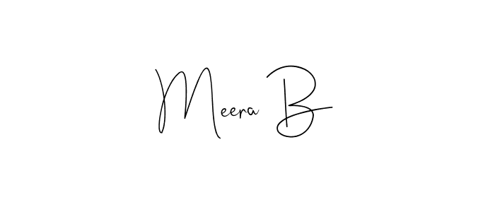 Similarly Andilay-7BmLP is the best handwritten signature design. Signature creator online .You can use it as an online autograph creator for name Meera B. Meera B signature style 4 images and pictures png