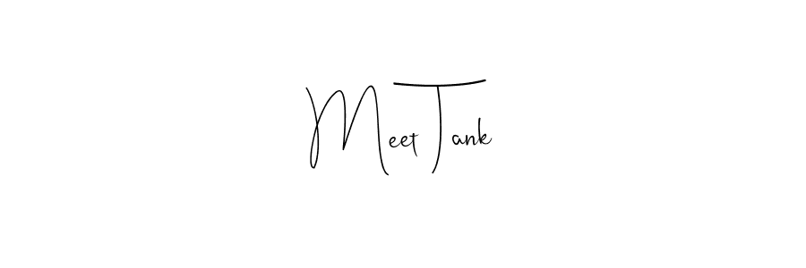 Similarly Andilay-7BmLP is the best handwritten signature design. Signature creator online .You can use it as an online autograph creator for name Meet Tank. Meet Tank signature style 4 images and pictures png