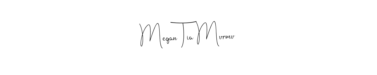 This is the best signature style for the Megan Tia Murmu name. Also you like these signature font (Andilay-7BmLP). Mix name signature. Megan Tia Murmu signature style 4 images and pictures png