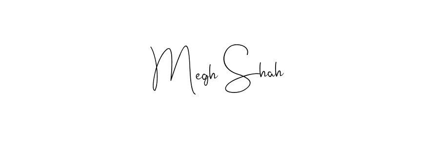 Use a signature maker to create a handwritten signature online. With this signature software, you can design (Andilay-7BmLP) your own signature for name Megh Shah. Megh Shah signature style 4 images and pictures png